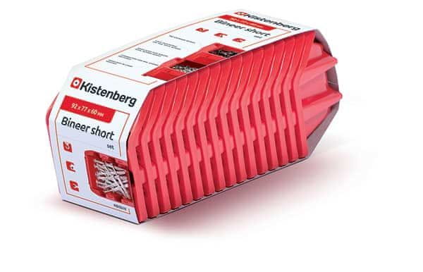Kistenberg Úložný box 92x77x60mm, červený, súprava 16 ks KISTENBERG